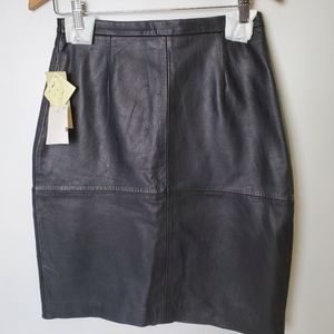 Excelled Vintage Leather Skirt